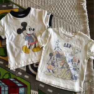 Gap Kids Mickey Mouse Graphic T-Shirts - White